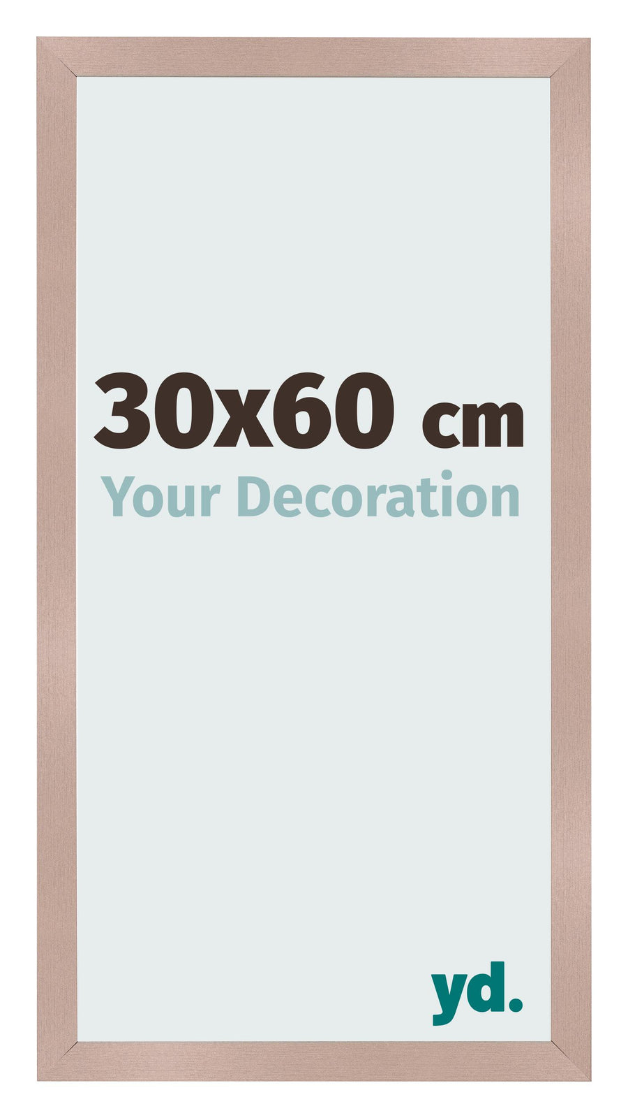 Photo Frame 30x60 cm Dusty Pink MDF Bologna Front Size | Yourdecoration.com