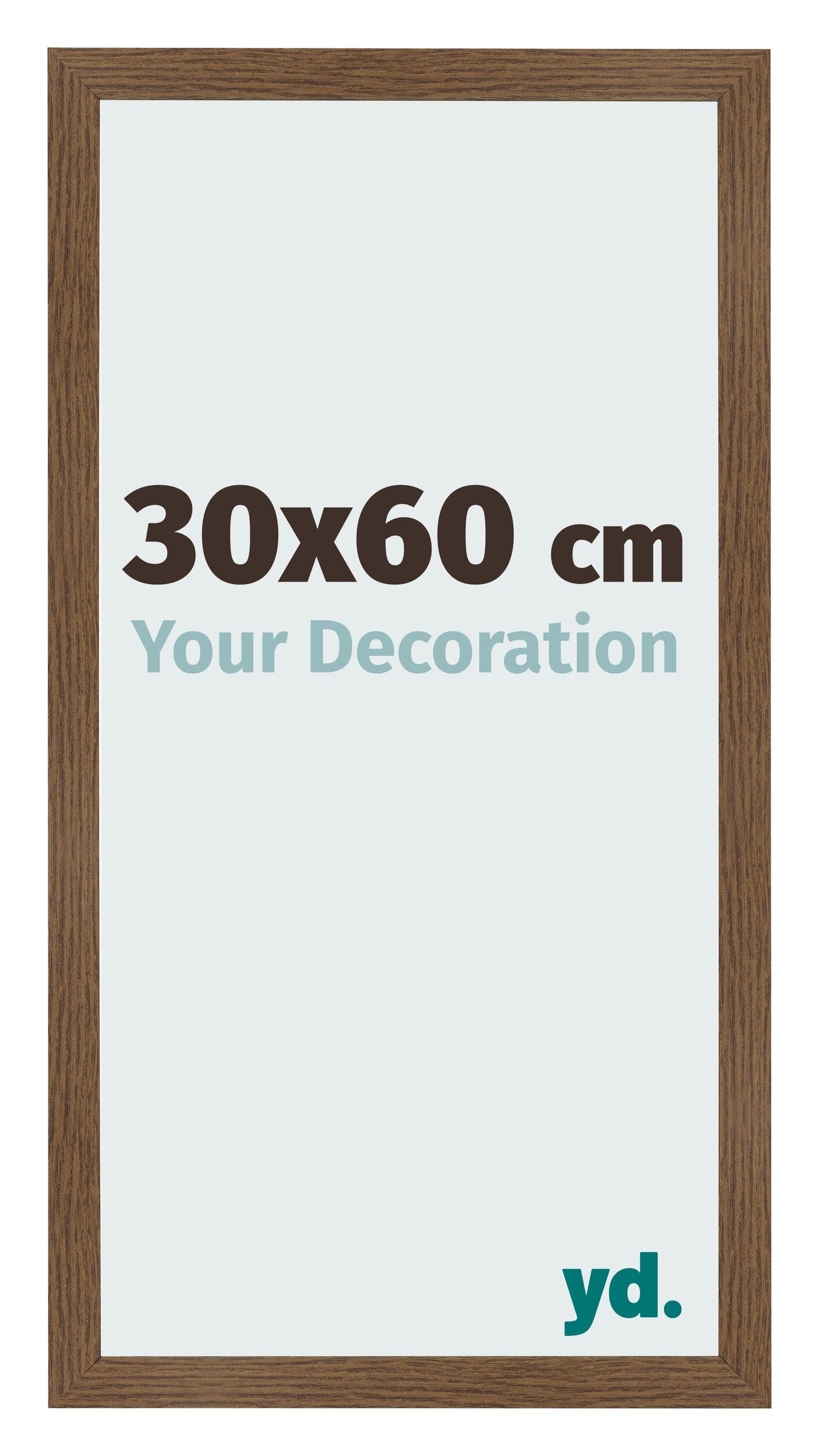 Photo Frame 30x60 cm Oak Rustic MDF Bologna Front Size | Yourdecoration.com
