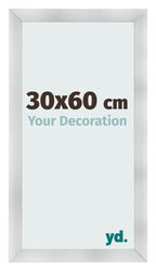Photo Frame 30x60cm Aluminum Brushed MDF Pisa Front Size | Yourdecoration.com