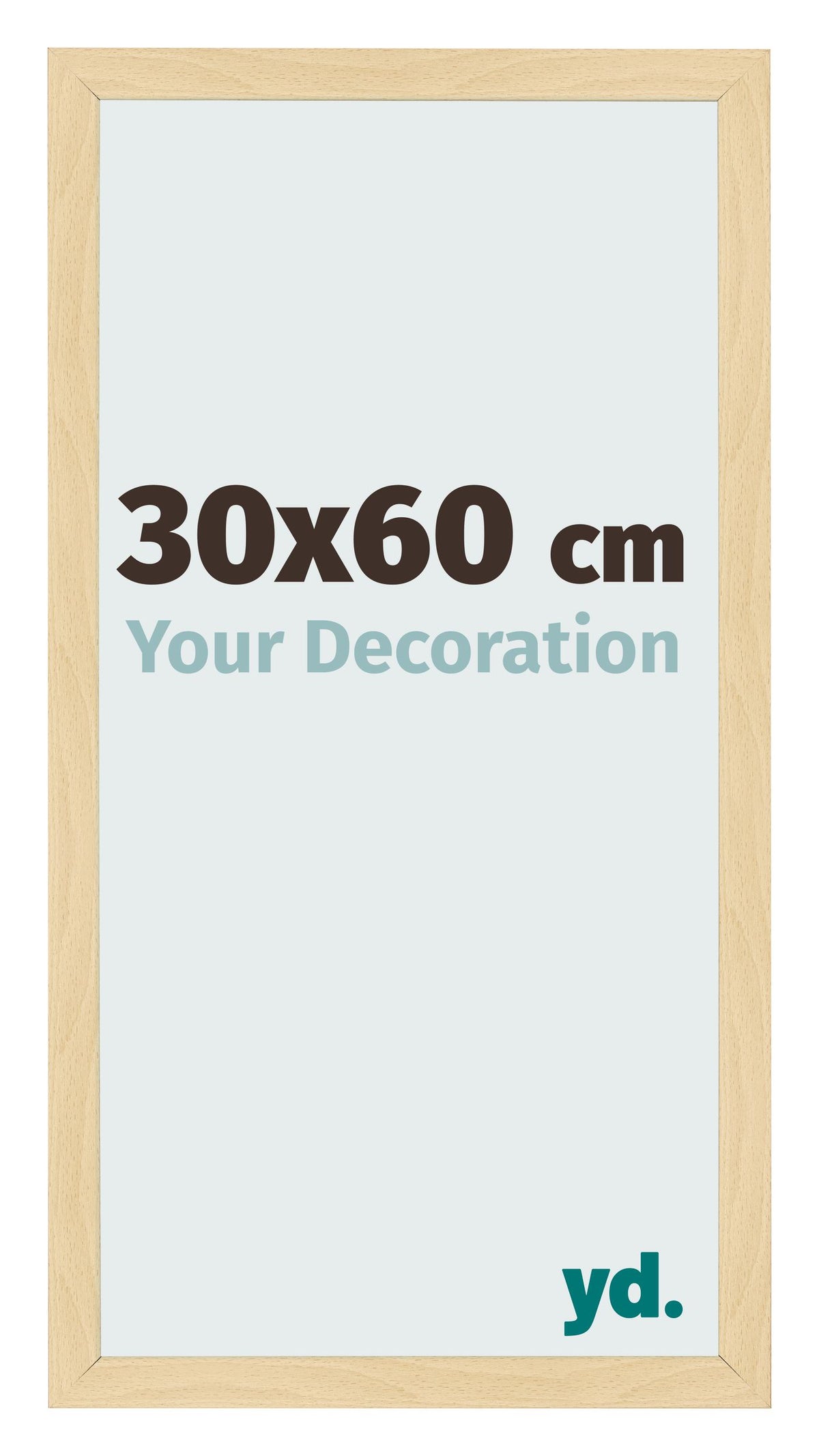 Photo Frame 30x60cm Beech Design MDF Bologna Front Size | Yourdecoration.com