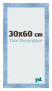 Photo Frame 30x60cm Clear Blue Swept MDF Pisa Front Size | Yourdecoration.com