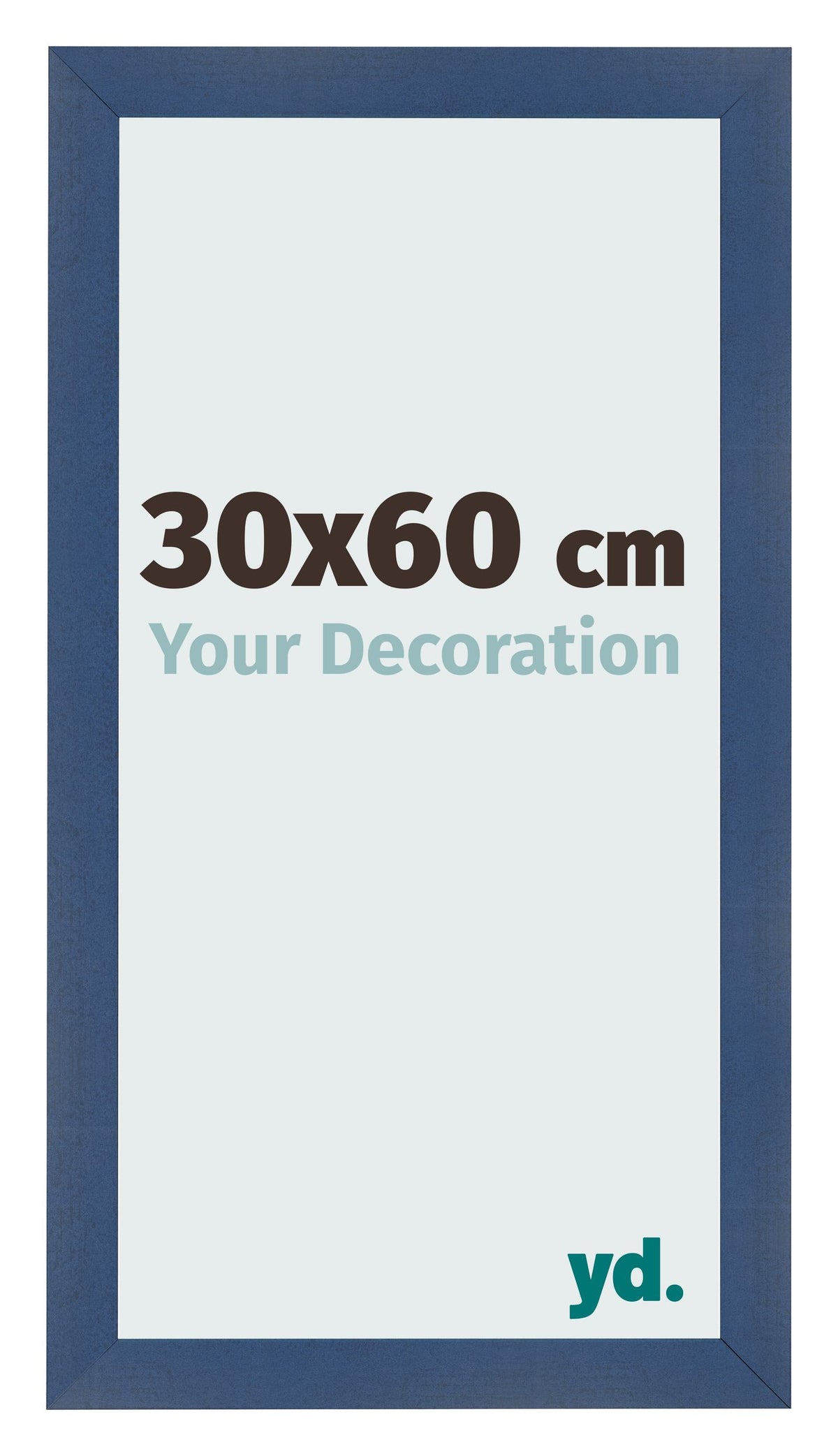 Photo Frame 30x60cm Dark Blue Swept MDF Pisa Front Size | Yourdecoration.com