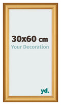 Photo Frame 30x60cm Gold Matte MDF Lazio Front Size | Yourdecoration.com