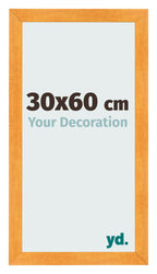 Photo Frame 30x60cm Orange MDF Pisa Front Size | Yourdecoration.com