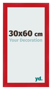 Photo Frame 30x60cm Red MDF Pisa Front Size | Yourdecoration.com