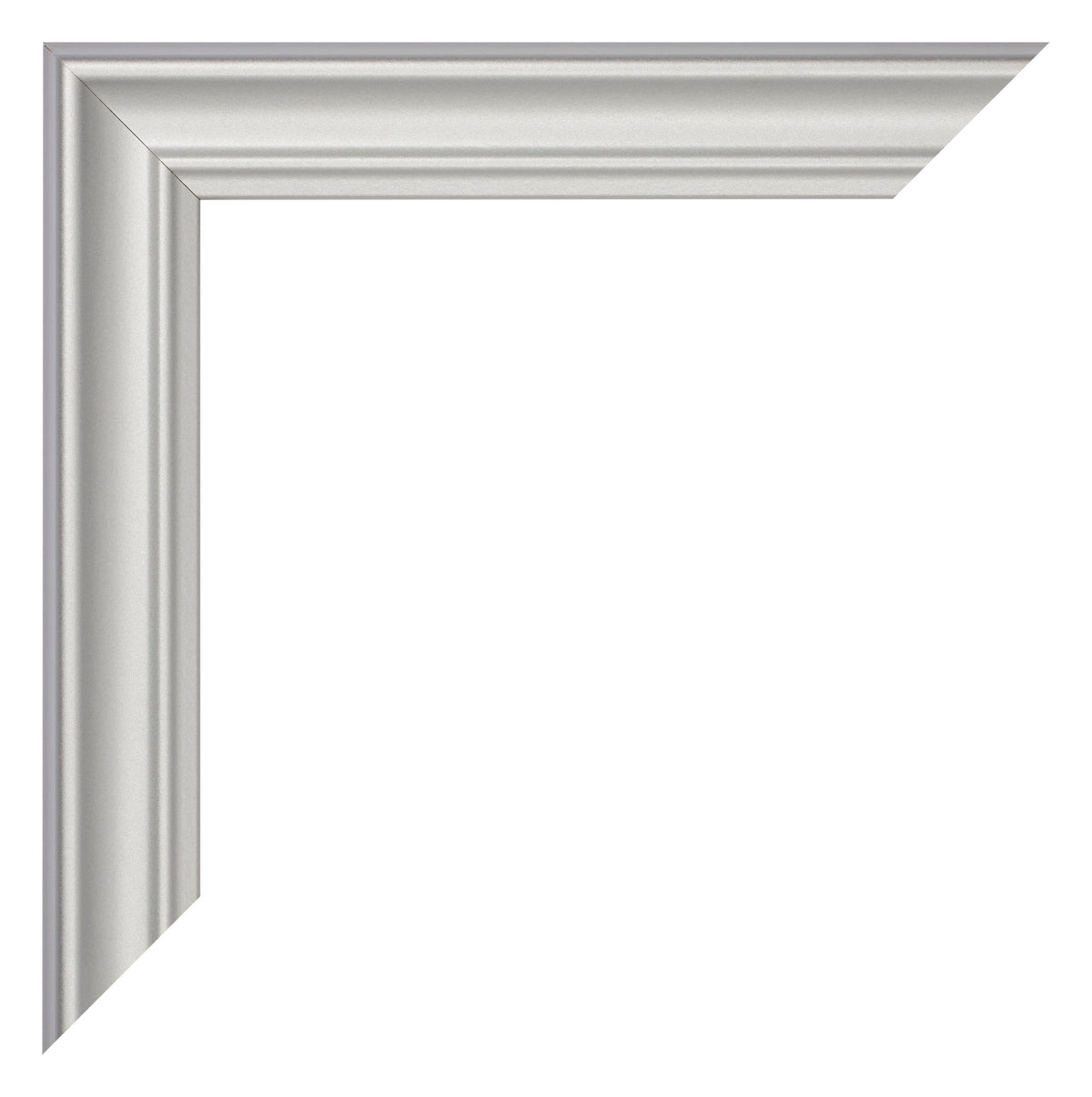 Photo Frame 30x60cm Silver Matte MDF Lazio Detail Corner | Yourdecoration.com
