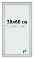 Photo Frame 30x60cm Silver Matte MDF Lazio Front Size | Yourdecoration.com
