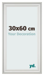 Photo Frame 30x60cm White Swept MDF Lazio Front Size | Yourdecoration.com
