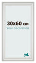 Photo Frame 30x60cm White Swept MDF Lazio Front Size | Yourdecoration.com
