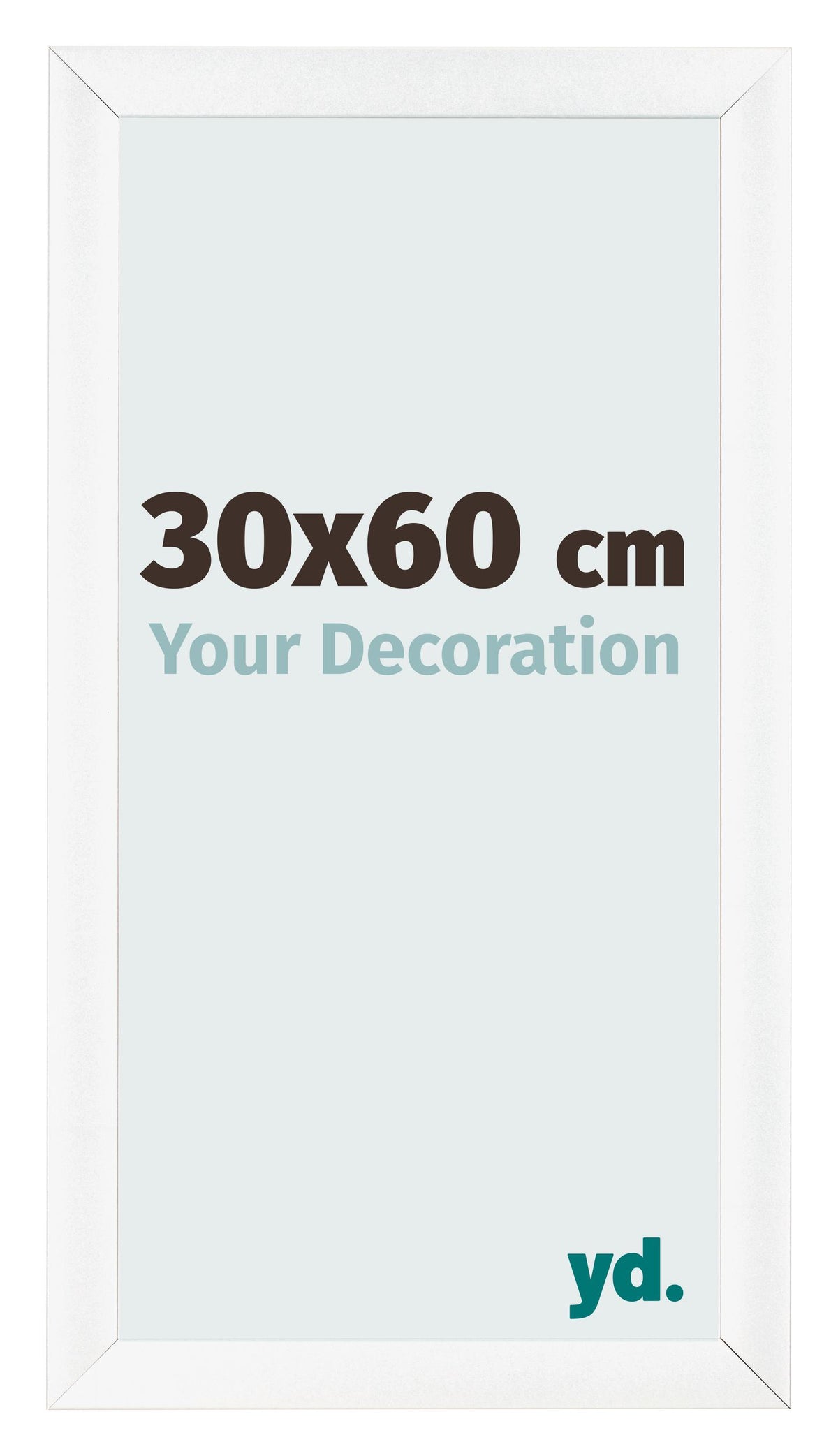 Photo Frame 30x60cm White Vintage MDF Pisa Front Size | Yourdecoration.com