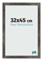 Photo Frame 32x45 cm Oxidized Metal MDF Bologna Front Size | Yourdecoration.com
