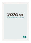 Photo Frame 32x45 cm White High Gloss MDF Bologna Front Size | Yourdecoration.com