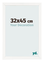Photo Frame 32x45 cm White High Gloss MDF Bologna Front Size | Yourdecoration.com