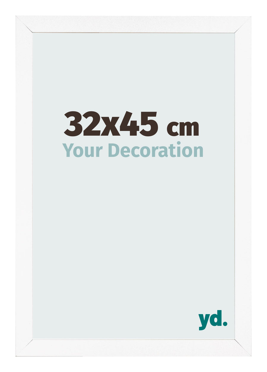 Photo Frame 32x45 cm White Matte MDF Bologna Front Size | Yourdecoration.com