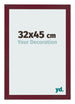 Photo Frame 32x45 cm Wine Red Swept MDF Bologna Front Size | Yourdecoration.com