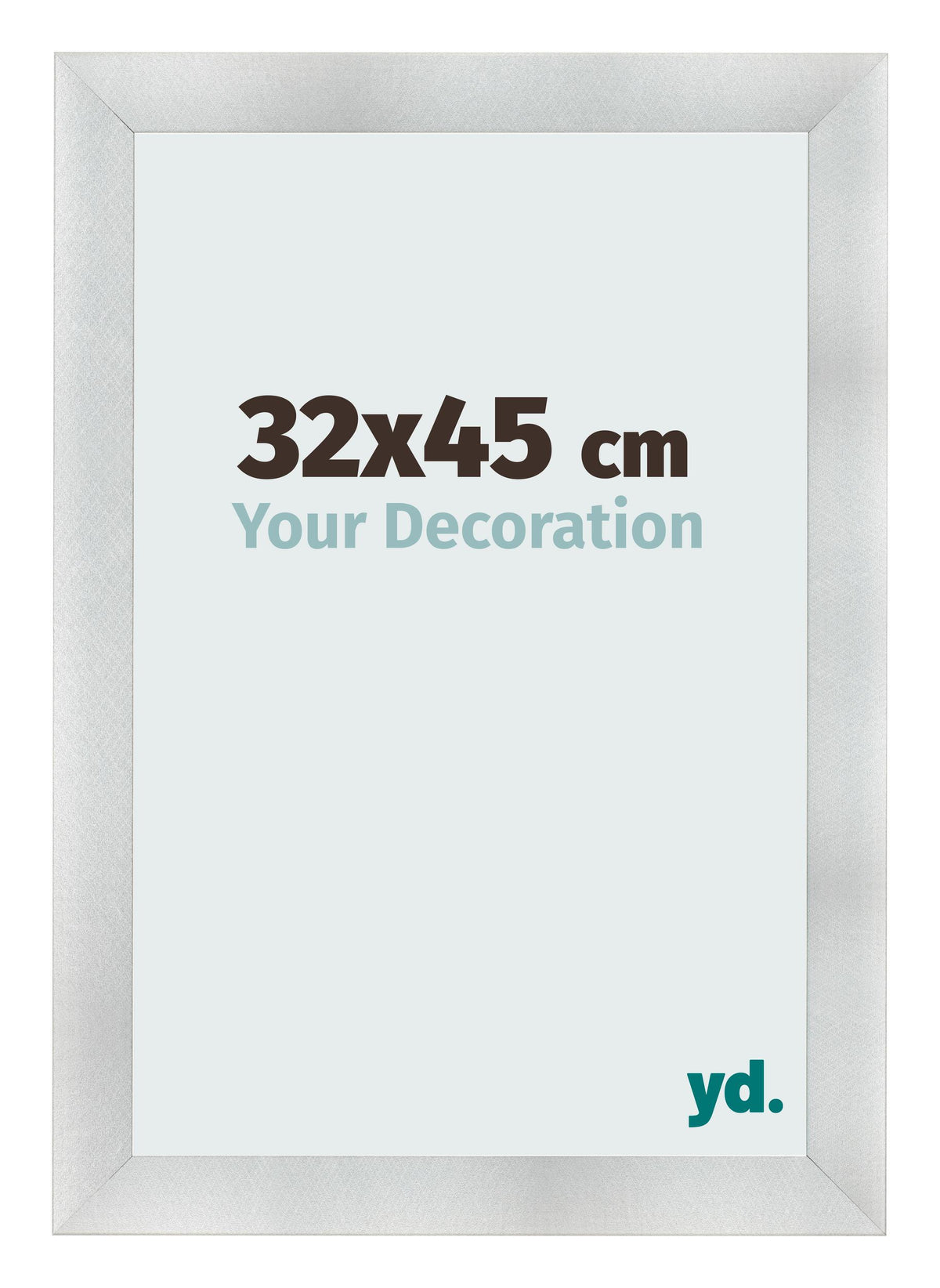 Photo Frame 32x45cm Aluminum Brushed MDF Pisa Front Size | Yourdecoration.com
