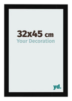Photo Frame 32x45cm Black High Gloss MDF Bologna Front Size | Yourdecoration.com