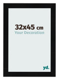 Photo Frame 32x45cm Black Silver Polished MDF Pisa Front Size | Yourdecoration.com