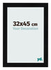 Photo Frame 32x45cm Black Silver Polished MDF Pisa Front Size | Yourdecoration.com