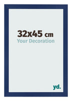 Photo Frame 32x45cm Dark Blue Swept MDF Bologna Front Size | Yourdecoration.com