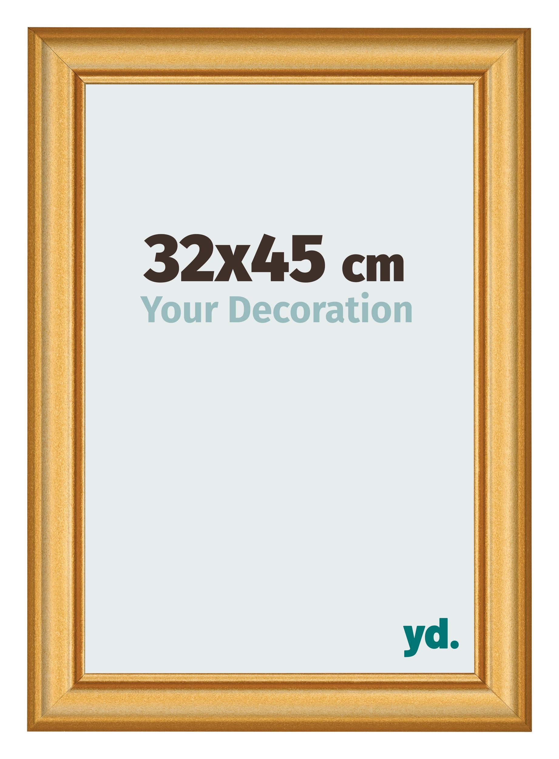 Photo Frame 32x45cm Gold Matte MDF Lazio Front Size | Yourdecoration.com