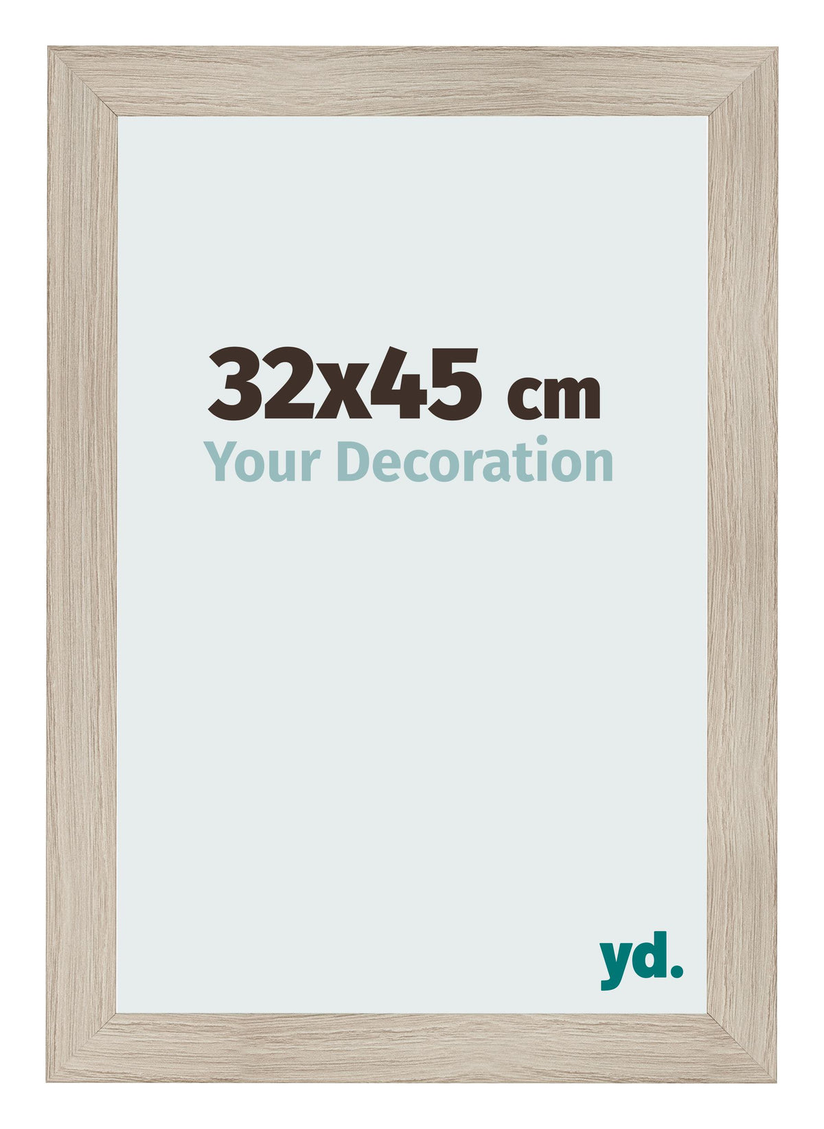 Photo Frame 32x45cm Oak Rustic MDF Pisa Front Size | Yourdecoration.com