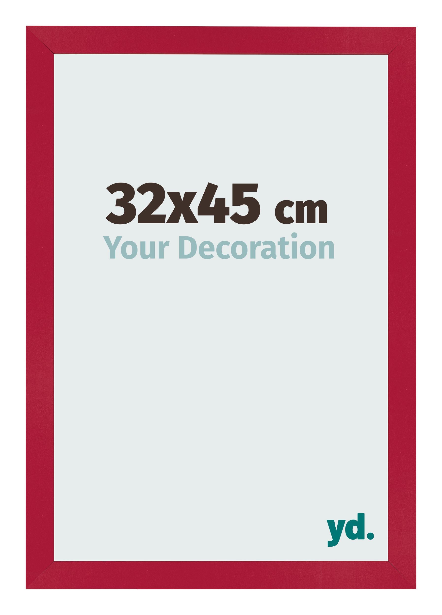 Photo Frame 32x45cm Red MDF Bologna Front Size | Yourdecoration.com