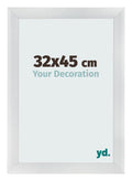 Photo Frame 32x45cm Silver Black Swept MDF Pisa Front Size | Yourdecoration.com