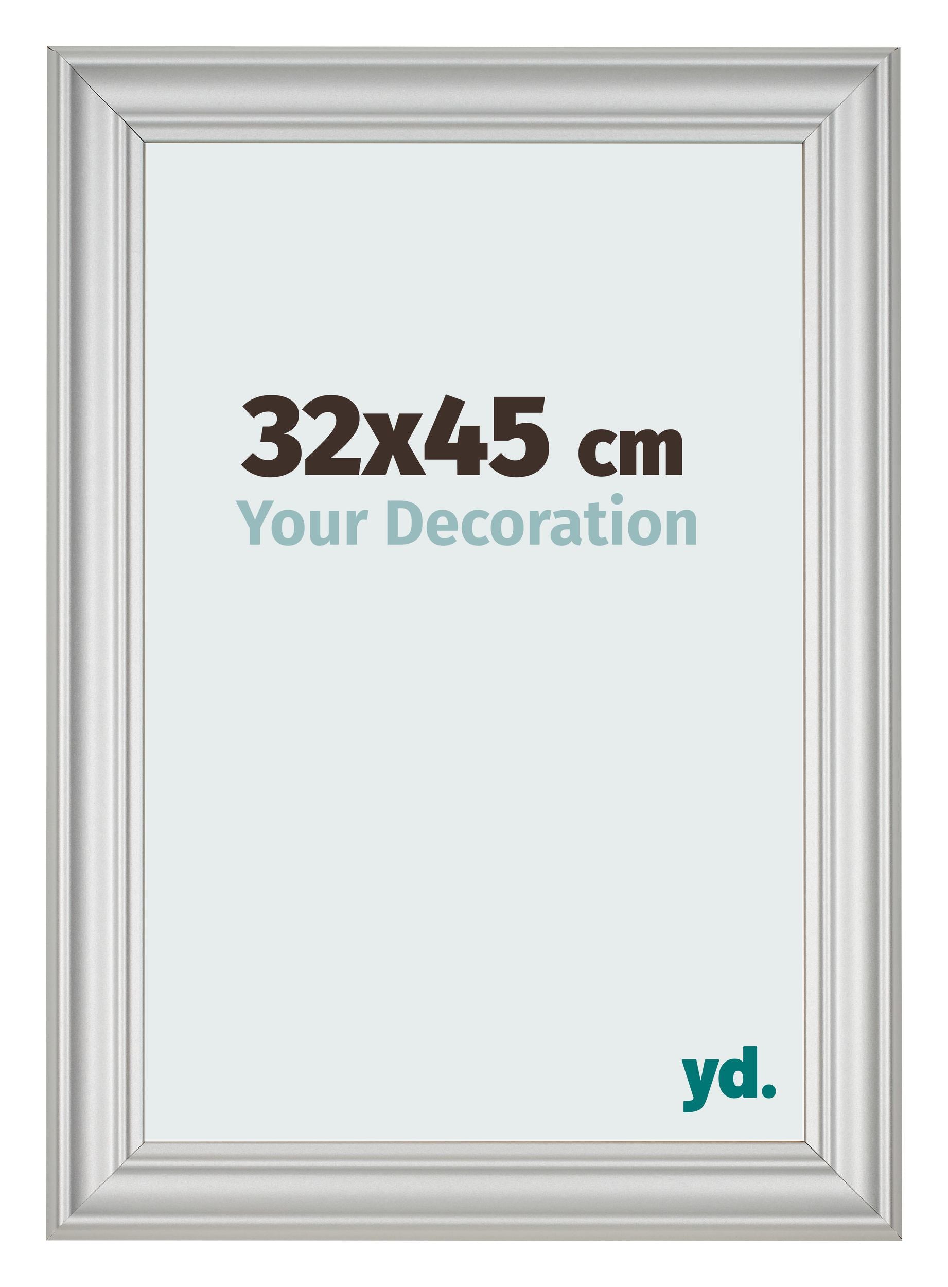 Photo Frame 32x45cm Silver Matte MDF Lazio Front Size | Yourdecoration.com
