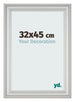 Photo Frame 32x45cm Silver Matte MDF Lazio Front Size | Yourdecoration.com
