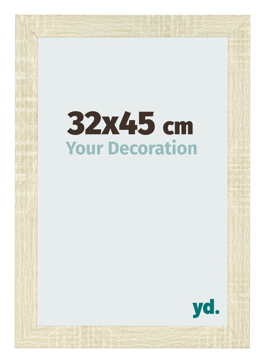 Photo Frame 32x45cm Sonoma Oak MDF Pisa Front Size | Yourdecoration.com