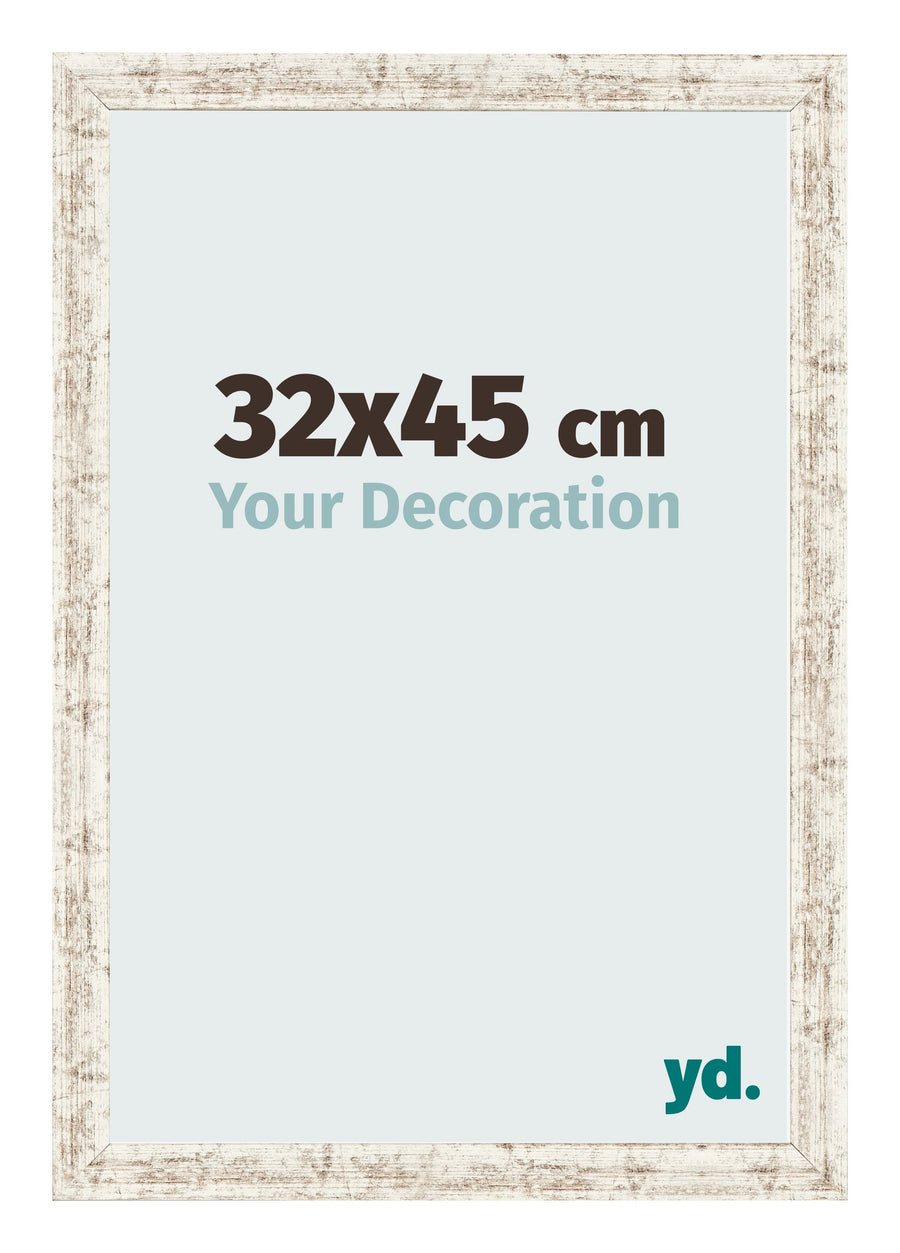 Photo Frame 32x45cm White Vintage MDF Bologna Front Size | Yourdecoration.com