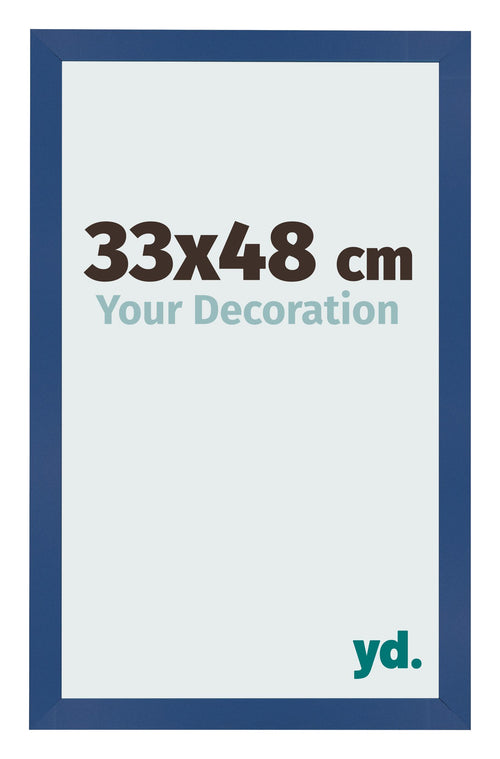 Photo Frame 33x48 cm Dark Blue MDF Bologna Front Size | Yourdecoration.com