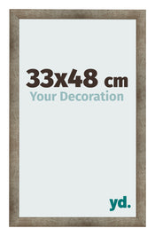 Photo Frame 33x48 cm Metal Vintage MDF Bologna Front Size | Yourdecoration.com