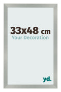 Photo Frame 33x48cm Aluminum Brushed MDF Bologna Front Size | Yourdecoration.com