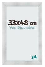 Photo Frame 33x48cm Aluminum Brushed MDF Pisa Front Size | Yourdecoration.com