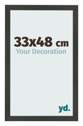 Photo Frame 33x48cm Anthracite MDF Bologna Front Size | Yourdecoration.com