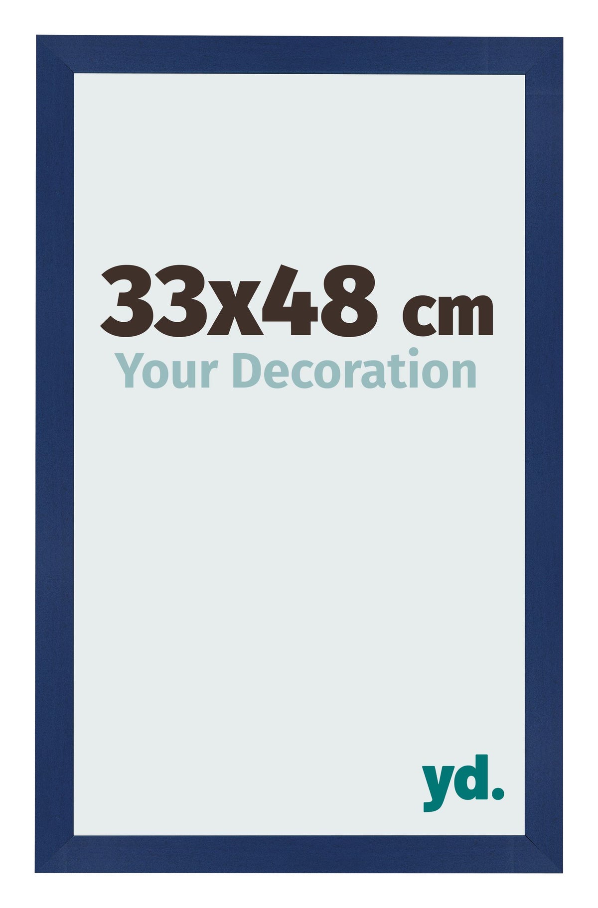 Photo Frame 33x48cm Dark Blue Swept MDF Bologna Front Size | Yourdecoration.com
