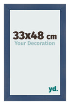 Photo Frame 33x48cm Dark Blue Swept MDF Pisa Front Size | Yourdecoration.com