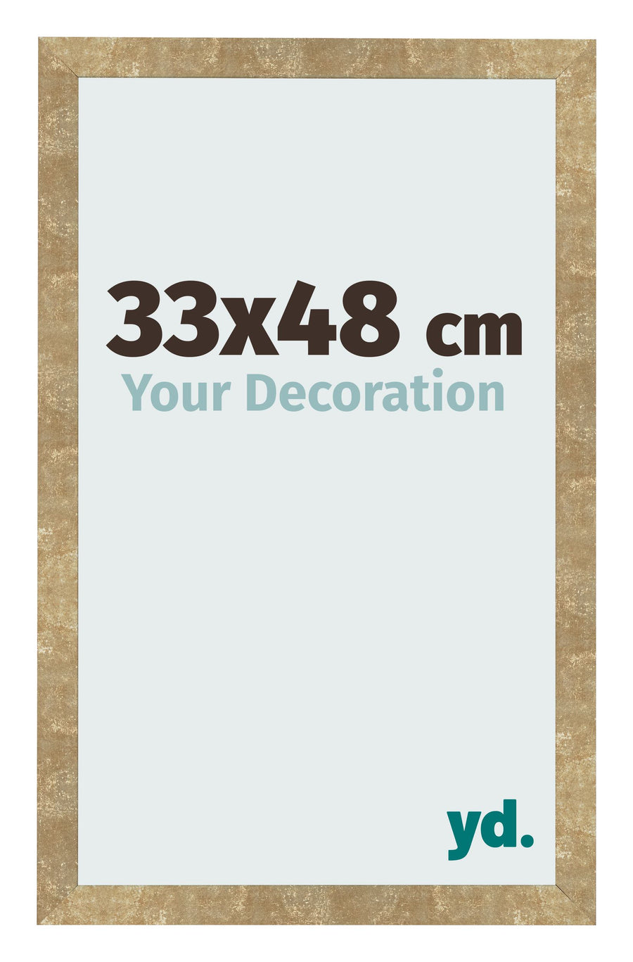 Photo Frame 33x48cm Gold Antique MDF Bologna Front Size | Yourdecoration.com