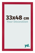 Photo Frame 33x48cm Red MDF Bologna Front Size | Yourdecoration.com