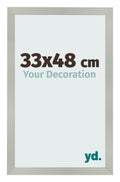 Photo Frame 33x48cm Silver Matte MDF Bologna Front Size | Yourdecoration.com