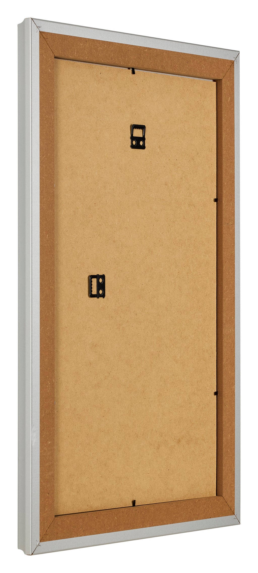 Photo Frame 33x48cm Silver Matte MDF Lazio Back Oblique | Yourdecoration.com
