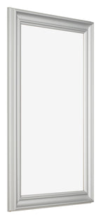Photo Frame 33x48cm Silver Matte MDF Lazio Front Oblique | Yourdecoration.com