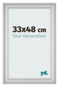 Photo Frame 33x48cm Silver Matte MDF Lazio Front Size | Yourdecoration.com