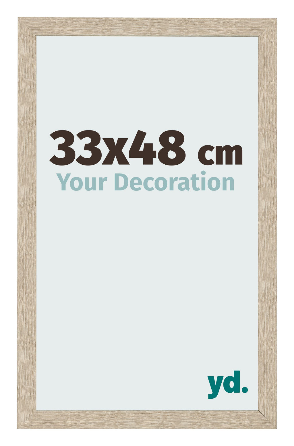 Photo Frame 33x48cm Sonoma Oak MDF Bologna Front Size | Yourdecoration.com