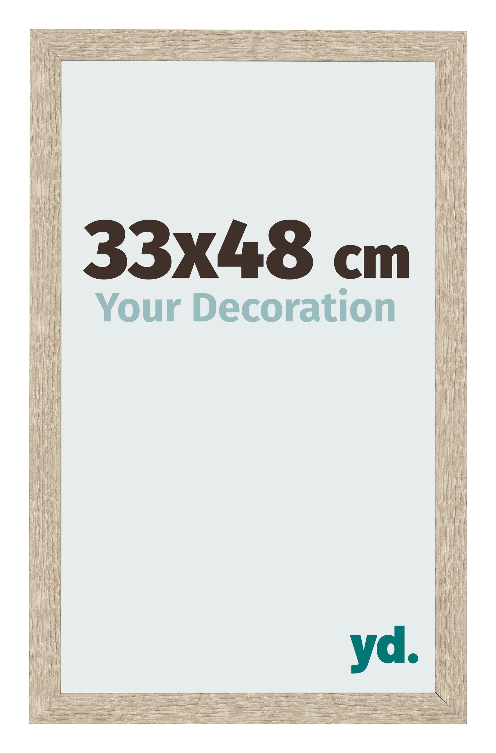 Photo Frame 33x48cm Sonoma Oak MDF Bologna Front Size | Yourdecoration.com