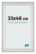 Photo Frame 33x48cm White Swept MDF Lazio Front Size | Yourdecoration.com