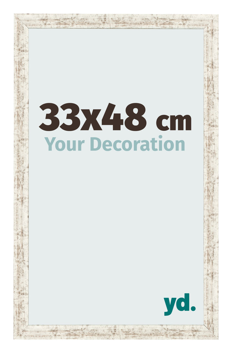 Photo Frame 33x48cm White Vintage MDF Bologna Front Size | Yourdecoration.com