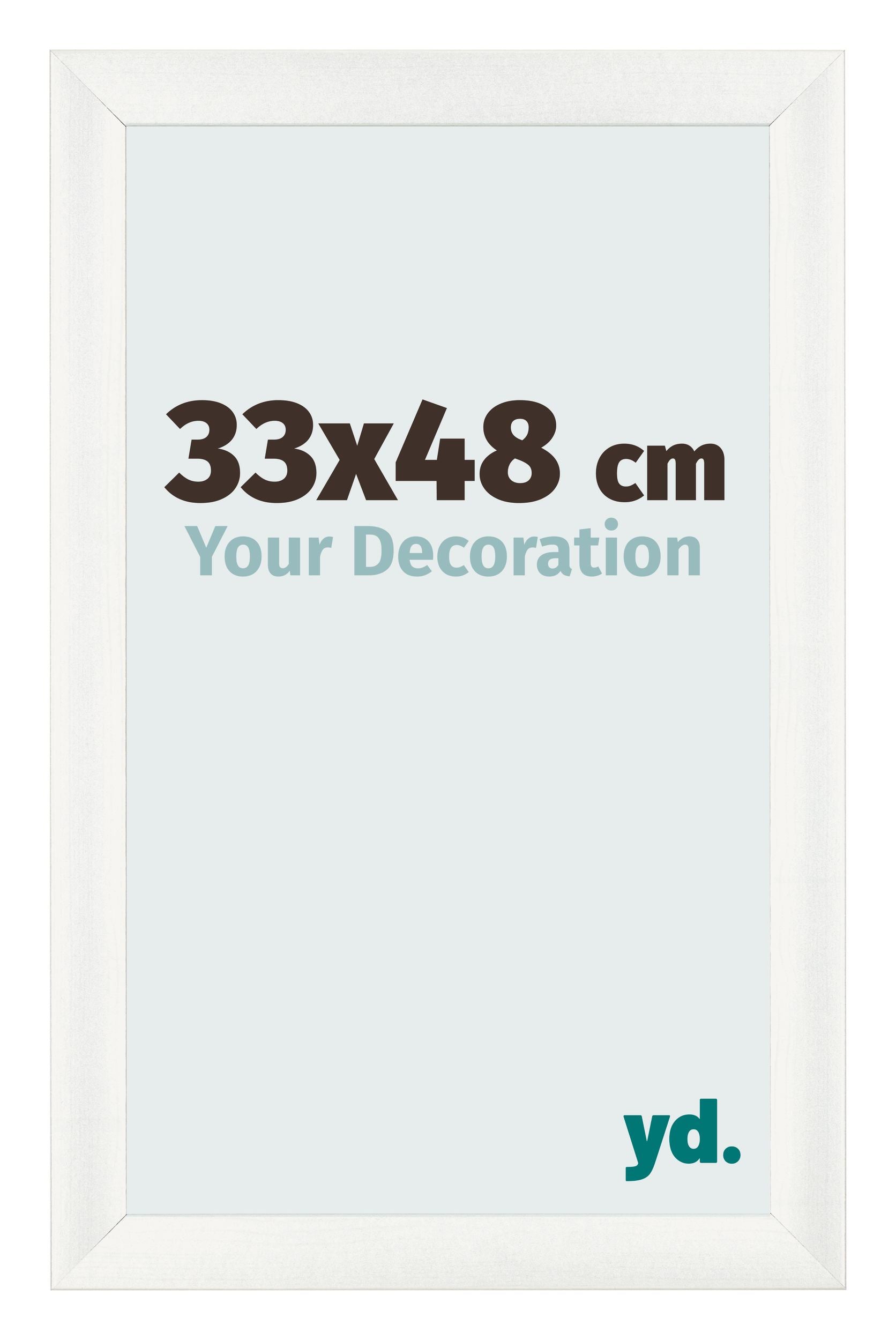 Photo Frame 33x48cm White Vintage MDF Pisa Front Size | Yourdecoration.com
